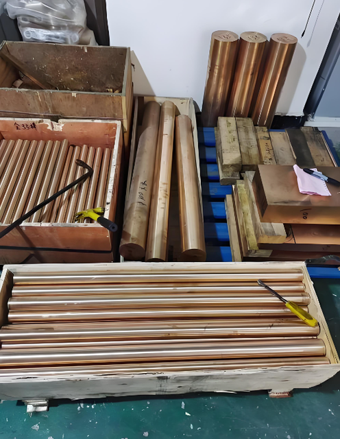 UNS C17200 Beryllium Copper W.Nr.2.1245 ASTM B196 Cold Drawn Finished Round Bar Customizable Copper Alloy for Spring Connectors
