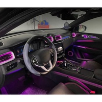 Meilleurs kits intérieurs pour voitures, finition douce et brillante, multicolores, améliore l'apparence intérieure, éclairage ambiant dynamique pour LYNK&CO 02 (2018-2022)