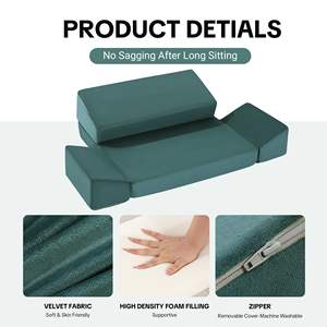 Ensemble de coussins de méditation en mousse avec coussins <span class=keywords><strong>pour</strong></span> genoux et soutien des hanches, tapis de yoga <span class=keywords><strong>pour</strong></span> adultes, coussin de méditation <span class=keywords><strong>Zen</strong></span> - Product Image 5