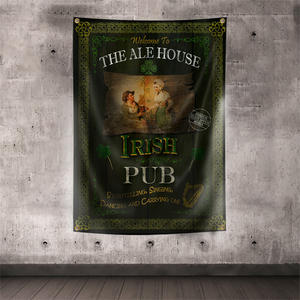 Póster Publicitario con Diseño de Chica Sexy y Bandera del Día de la Independencia Irlandesa, para Whisky, Cerveza, <span class=keywords><strong>Pub</strong></span>, Club Deportivo, Impresión Digital, con Anillas de Latón - Product Image 5