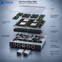Serveur Rack Dell PowerEdge R860 2U 4-sockets Intel Xeon Gen4 DDR5 d'occasion pour l'analyse d'entreprise et la virtualisation