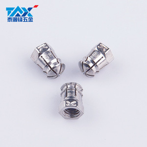 Zinc Alloy Pre Embedded Nut M6X12 For Cabinet <b>Hardware</b> Easy Installation Industrial Design - Product Image 1