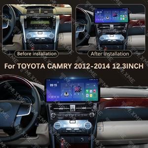 Cadre d'autoradio Android pour <span class=keywords><strong>Toyota</strong></span> Camry 2012-2014, pièces détachées automobiles, lecteur vidéo de voiture - Product Image 4