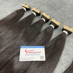 Hot Top 1 Extensiones de cabello de cinta de Vietnam Calidad de lujo Directo de fábrica Diversos colores Estilo de onda natural Hecho Cabello humano crudo - Product Image 3