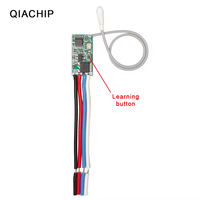 QIACHIP universel sans fil 433 Mhz DC 3.6V-24V commutateur de télécommande 433 Mhz 1 CH RF relais récepteur contrôleur de lumière LED Kit de bricolage