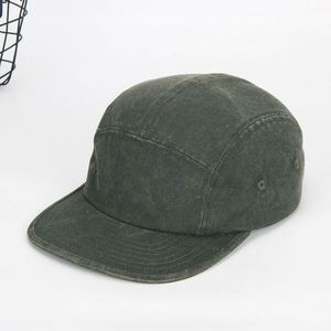 Washed Canvas Camping Hat Street Trendy <b>Flat</b> Eave Brow Baseball <b>Cap</b> for <b>Men</b> Women Outdoor Hip Hop Streetwear - Product Image 4