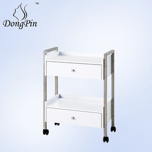 Dongpin Beauty Salon <b>Trolley</b> 64x40x87cm Double Layer With Drawers Mobile Storage Cart For Nail And Hairdressing <b>Tools</b> - Product Image 3