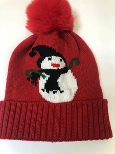 عيد الميلاد الحلي الكبار طفل أحمر أخضر الشتاء العادي قبعة عيد الميلاد الأطفال متوهجة قبعة عيد الميلاد - Product Image 5