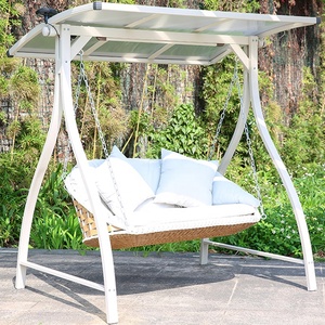 Silla Colgante de Ratán Moderna de Alta Calidad con Soporte para Uso en Exteriores, Hoteles, Parques, Patios, Salas de Estar, Construcción Metálica - Product Image 6