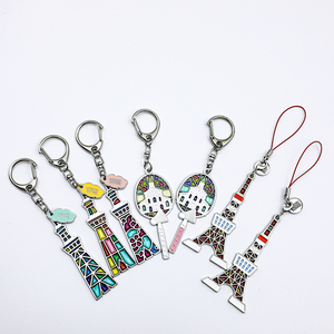 Porte-clés souvenir personnalisé en verre métallique teinté, motif Tour Skytree de Tokyo, les Jumeliers Grands Murs, Tour repère de la ville, avec mousqueton - Product Image 5