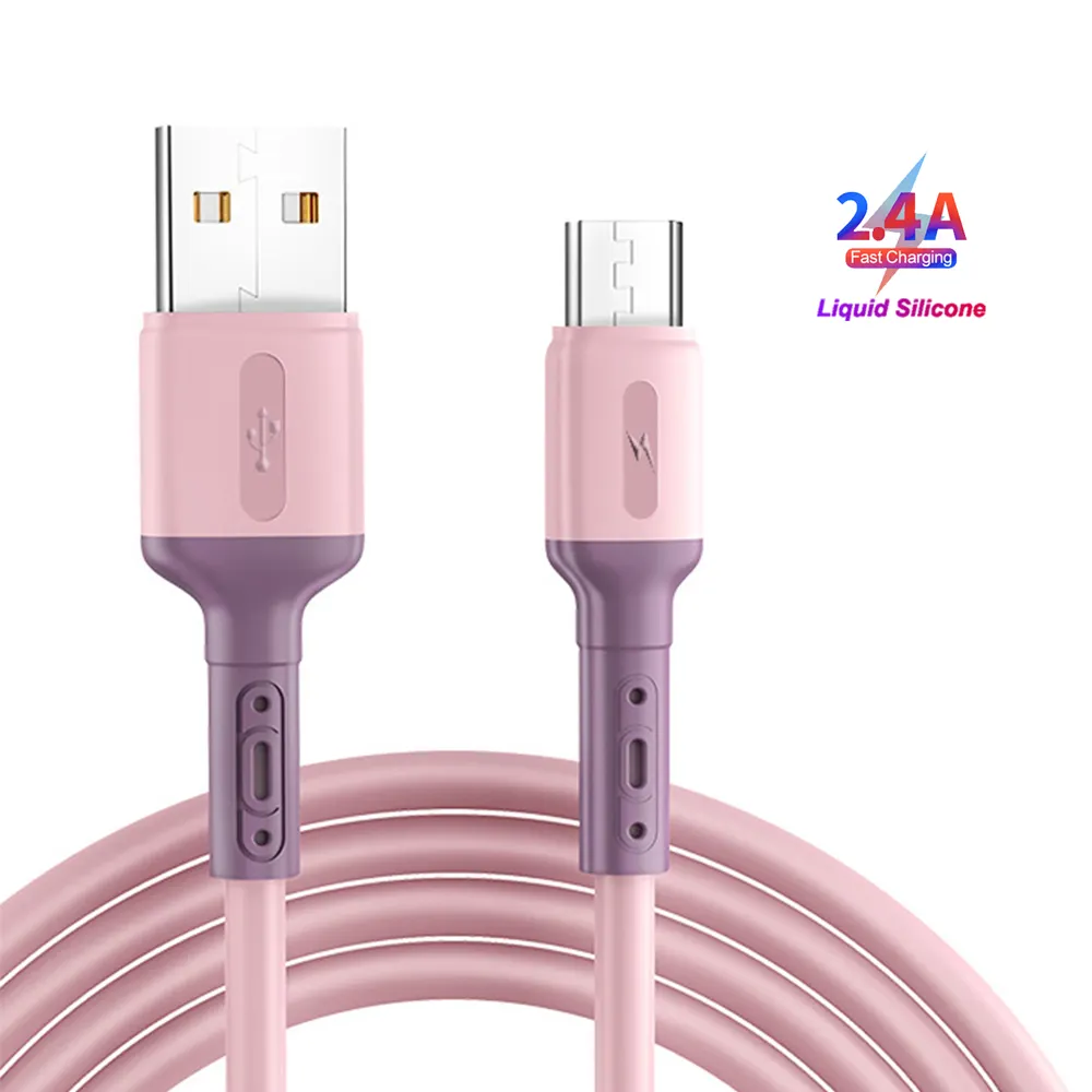 3. 1 usb cable smartphone charging accessories cable data Liquid android data cable to Micro USB type-c usb c 2.0 fast charger