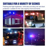 Haute luminosité LED lumière latérale de secours étanche 12V/24V balise clignotant voyant d'avertissement nouveau produit d'alerte de trafic d'ambulance