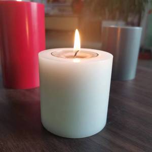 Photophore personnalisé Produit en plastique <span class=keywords><strong>10</strong></span> <span class=keywords><strong>cm</strong></span> Diamètre 15 <span class=keywords><strong>cm</strong></span> <span class=keywords><strong>Hauteur</strong></span> Couleur blanche - Product Image 5