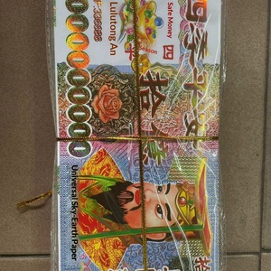 Hot Sale Prop Money <strong>Euro</strong> Dollar Joss Paper Chinese Hell Bank Fortune <strong>Coin</strong> Mixed Paper Tie Printing Bronzing for Funeral - Product Image 4