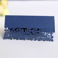 Cartes de table et marque-places de luxe modernes en coton découpé au laser pour événements professionnels 2025 : baby shower, anniversaire, mariage