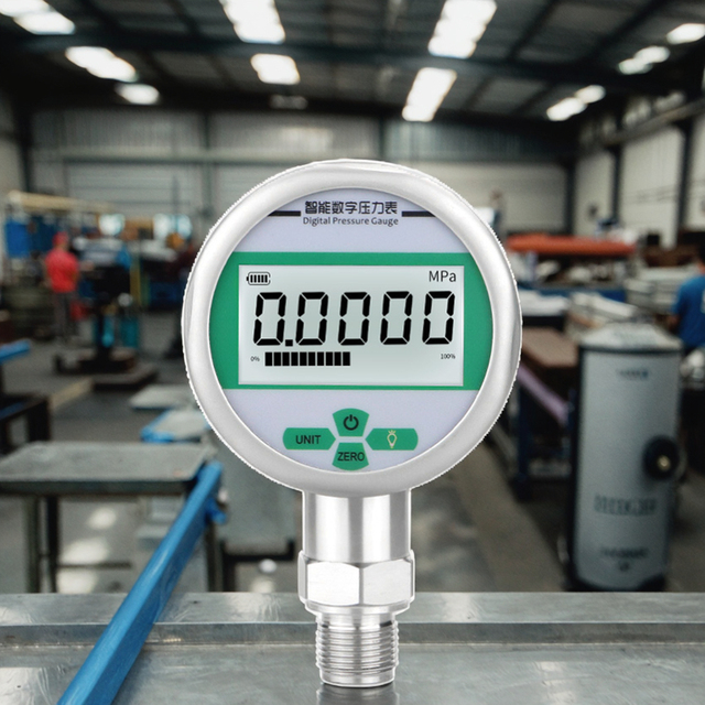 Quick Data Readout High Strength Vacuum Industrial Pressure Indicator Reliable Digital Pressure Gauge