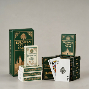 Cartes de poker personnalisées avec logo, vente en gros, jeu de cartes personnalisé, impression sur papier et plastique pour jeux de casino et de fête - Product Image 2