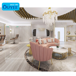 Muebles de Diseño para Centro de Belleza de Lujo, Espejos para Salón de Belleza, Estación de Maquillaje, Barra de Uñas con Luces LED - Product Image 4