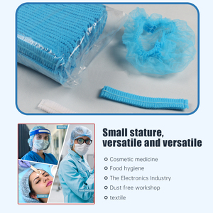 Touca Descartável de TNT Detectável Redonda para Médicos e Enfermeiros, Touca de Cabelo Descartável de TNT PP Tipo Bouffant com Clipe - Product Image 3