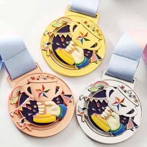 Médailles en métal pour enfants de maternelle : Médailles d'or, d'argent et de bronze, et plaques commémoratives dorées - Product Image 6