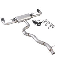 Système d'échappement Catback haute performance pour Audi TT 8J 3.2L VR6, silencieux simple en acier inoxydable SS304, double soupape électrique, double sortie