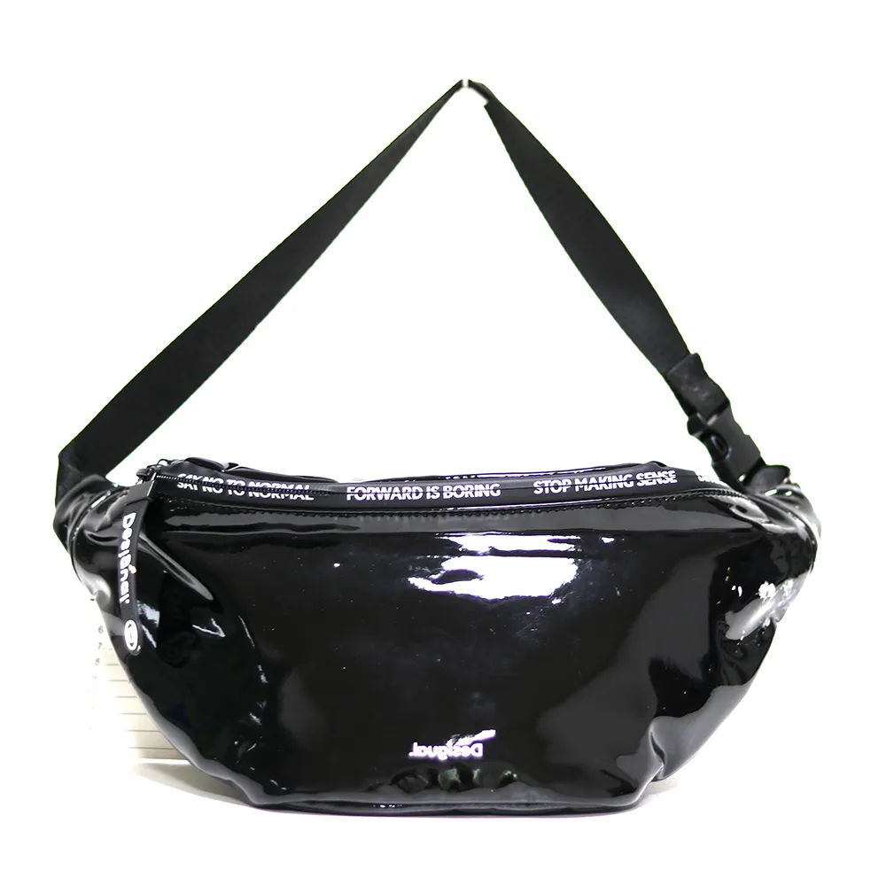 Fashion Woman Handbag Chest Bag Guangzhou Handbag Shoulder Bag PU Patent Leather Waterproof Custom OEM/ODM Letter Printed