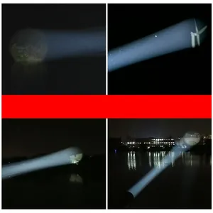 Luz de busca de segurança marítima para barco de pesca, luz LED de longo alcance com zoom de pesquisa, 24V, 300W-1500W