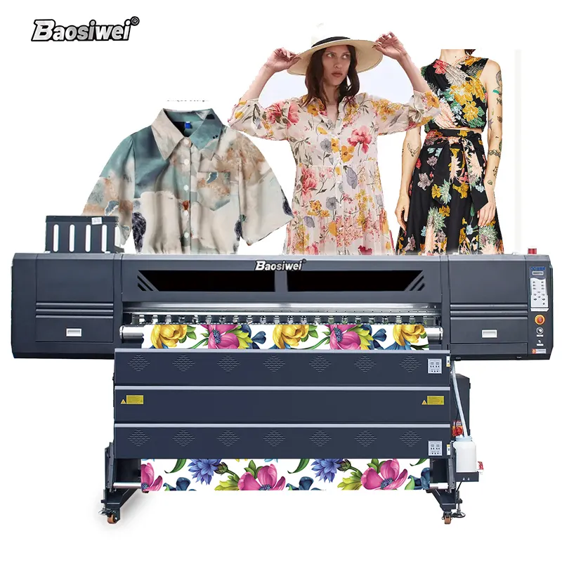 Baosiwei High Speed Textielprinter Fabricage Direct Naar Textielprinter Prijs Met Directe Textielprint Sublimatie Printer