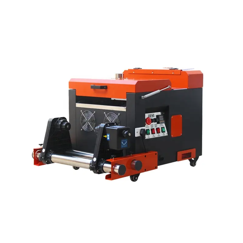 SIHEDA Portable Auto Feeding Drying and Rewinding A3 30cm Width DTF Powder Shaking Machine for Fabric Custom Printing