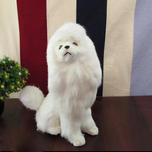 <span class=keywords><strong>Poodle</strong></span> de pelo largo para <span class=keywords><strong>cachorro</strong></span>, simulación de perro <span class=keywords><strong>blanco</strong></span>, aspecto Real, fabricación China - Product Image 5