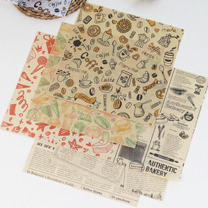 Biểu Tượng Tùy Chỉnh Không Thấm Mỡ Sáp Giấy Cấp Thực Phẩm Bánh Sandwich Bánh Mì Kẹp Bánh Mì Chiên Gà Chiên Bán Buôn In <span class=keywords><strong>PE</strong></span> Tráng - Product Image 3