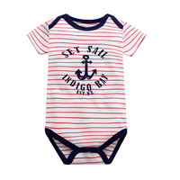Combinaison pour bébé unisexe en coton respirant Guai Premium, motif floral, pyjama pour nourrissons, été, pour 3-24 mois