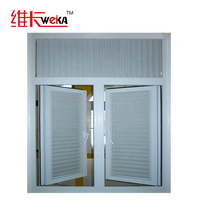Volet PVC/UPVC, fenêtre en PVC Jalousie, portes coulissantes à louvre UPVC Fenêtre d'obturateur fixe