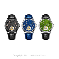 Montres mécaniques pour hommes, nouvelle conception, avec tourbillon volant, capsules en forme de goutte d'eau, lumineuses et étanches, fabrication OEM/ODM