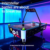 Meja Air Hockey Elektrik Koin untuk Anak-Anak - Aokey AK-H012 Fiberglass Akrilik Portabel Arcade Redemption