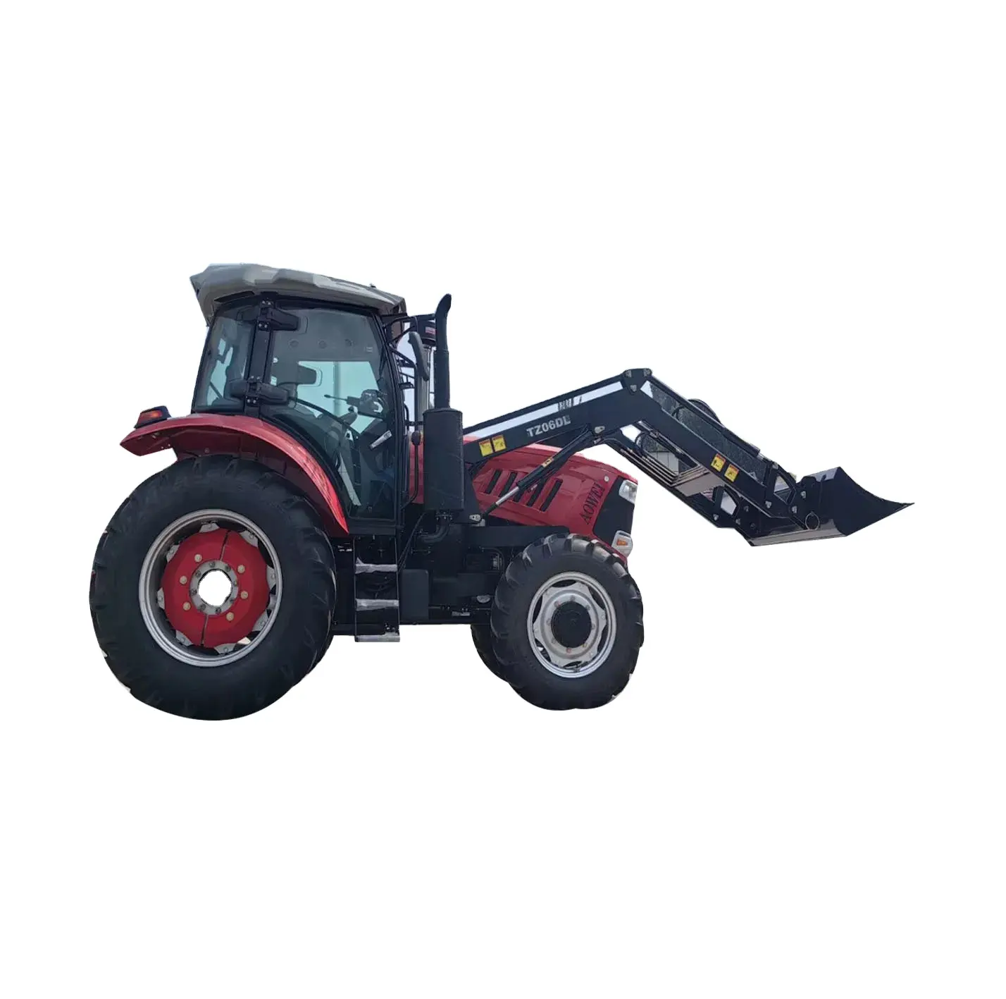 Chinesische 4WD 140 PS mit großem Reifen und Frontlader Landwirtschaft Landwirtschaft Traktor mit Land maschinen Ausrüstung