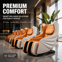 Fauteuil de massage X10 avec paiement par code QR et pièces de monnaie, système de gestion cloud, pour centre commercial, aéroport, salon VIP, fauteuil inclinable robotisé 4D