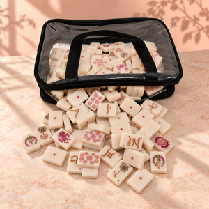 Set di Mahjong Americano di Lusso, 160 Tessere Premium in Acrilico, Motivi Incisi, Spedizione Rapida, Per Ordini all'Ingrosso, Wild Mare - Product Image 6