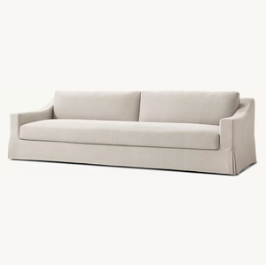 Divano Sassanid OEM Contemporaneo di Lusso Americano per Soggiorno, Modello <span class=keywords><strong>Modena</strong></span> con Braccioli Inclinati e Cuscino, Rivestimento Sfoderabile - Product Image 2