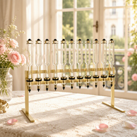 Machine de remplissage manuelle multi-têtes pour parfums, 12 unités, en gros, et présentoir de luxe en verre pour distributeur de parfums pour la vente au détail en bar à parfums