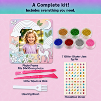 Kit de cadre photo DIY, kit de décoration de cadre photo avec paillettes pour cadeau personnalisé, art en strass, cadeau d'anniversaire pour garçons de 8 à 12 ans