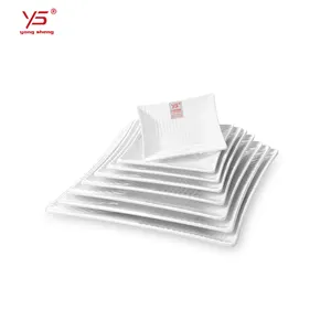 Assiettes multi-couleurs de restaurant, assiettes en plastique chaud rayée 1 pièce - Product Image 1