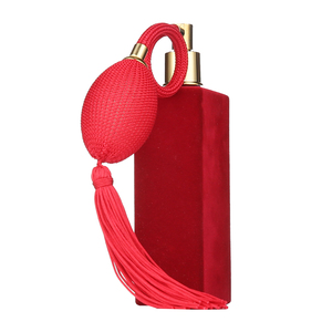 Botella de perfume de vidrio de 100 ml spray Flocado botella de vidrio cuadrado para perfume - Product Image 6