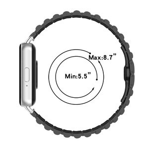 Correa de reloj de acero inoxidable de lujo con 5 cuentas para <span class=keywords><strong>Samsung</strong></span> <span class=keywords><strong>Watch</strong></span> Band <span class=keywords><strong>Galaxy</strong></span> Fit <span class=keywords><strong>3</strong></span> Correa de metal Para <span class=keywords><strong>Galaxy</strong></span> Fit <span class=keywords><strong>3</strong></span> Correa de reloj de acero - Product Image 6