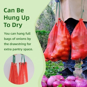 Bolsas de malla de PP al por mayor de 54*92cm y 37g para envasado de verduras, bolsas tejidas para cebollas - Product Image 6