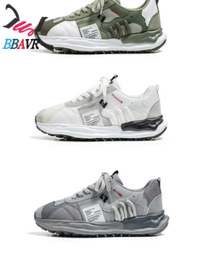 Zapatillas deportivas de baloncesto para hombre, novedad de otoño, con superficie de malla transpirable y aumento de altura interior, estilo Daddy Shoes - Product Image 5