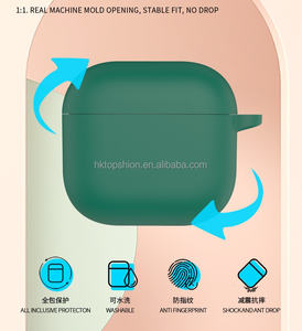 כיסוי מארז אביזרים לעור סיליקון עבה 1.8 מ "מ עם keychain עבור <span class=keywords><strong>airpods</strong></span> <span class=keywords><strong>4</strong></span> 2024 earphone eone earone - Product Image 4