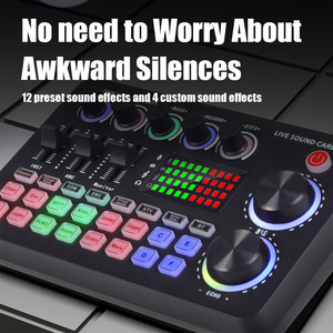 Tarjeta <span class=keywords><strong>de</strong></span> <span class=keywords><strong>Sonido</strong></span> Mezcladora <span class=keywords><strong>de</strong></span> Audio Profesional M1 con Bluetooth, Reducción <span class=keywords><strong>de</strong></span> Ruido y Reverberación para Transmisión <span class=keywords><strong>en</strong></span> Vivo Móvil, Juegos y Creación <span class=keywords><strong>de</strong></span> Contenido - Product Image 4