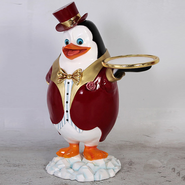 カスタム樹脂置物卸売かわいいペンギン執事像| Alibaba.com