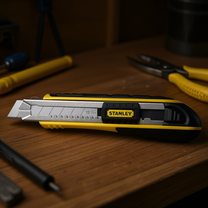 Stanley Utility Knife 18 Mm Retractable Blade For Precision Cutting - Product Image 3
